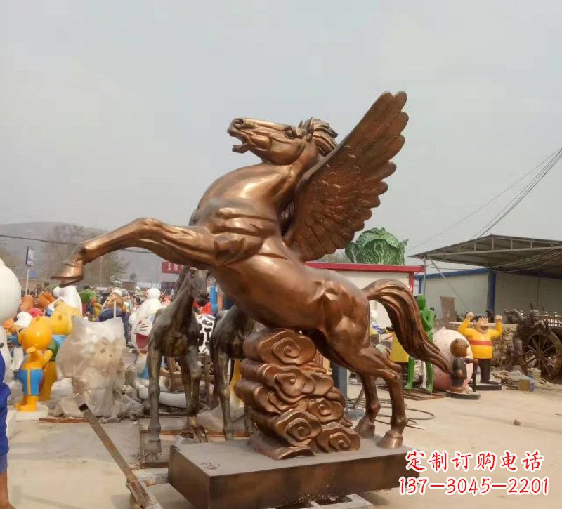 西安祥云飞马铜雕