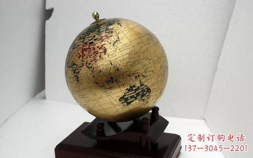 西安校园不锈钢地球仪雕塑 (3)