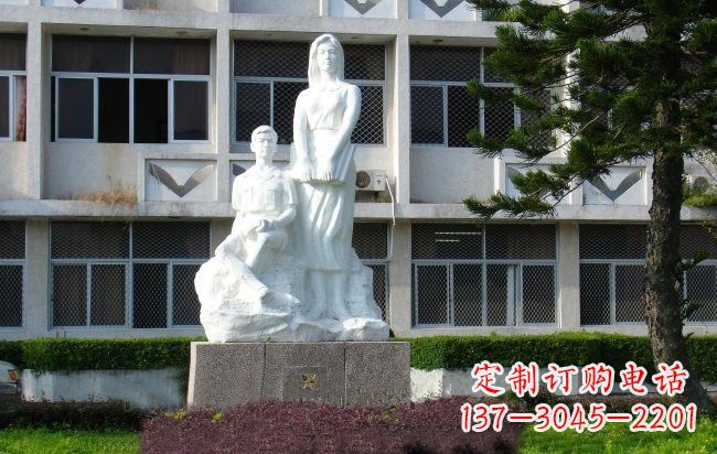 西安校园人物晨读的学生