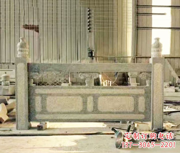 西安园林仿古石栏板景观石雕_2 (2)