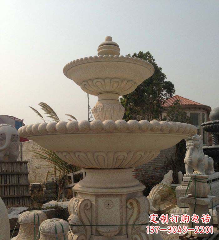 西安园林景观大型喷泉石雕