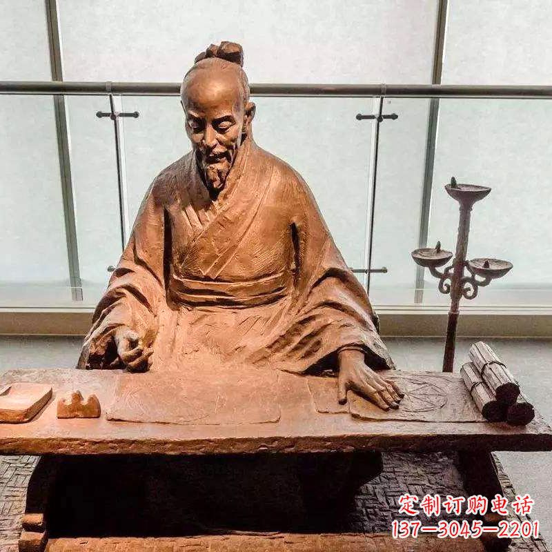 西安祖冲之圆周率情景小品雕塑-中国古代数学家著名历史人物
